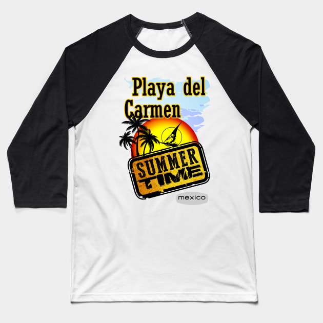 Playa del Carmen, Mexico Baseball T-Shirt by dejava